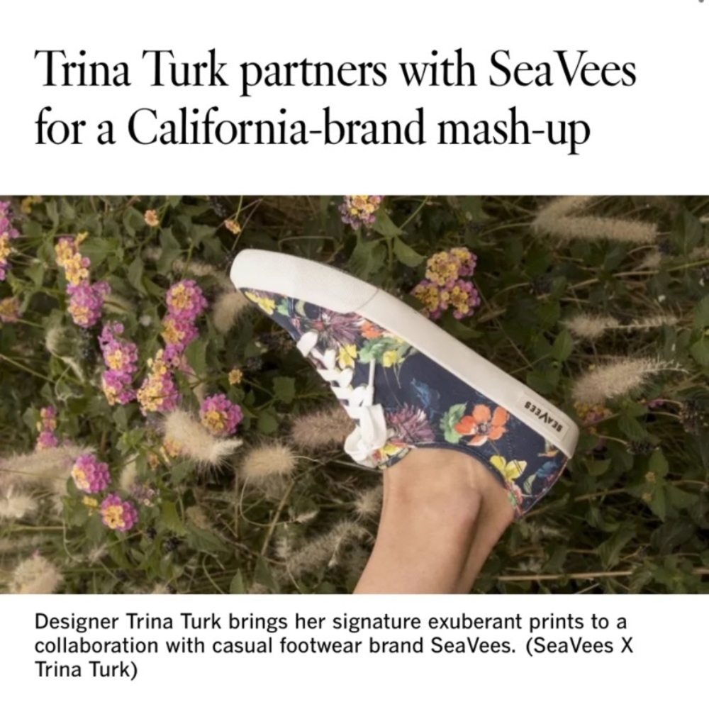 Trina Turk x SeaVees Floral Sneakers - Picture 10 of 11